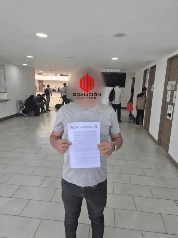 Referencia de persona ayudada por Coalición Montaño